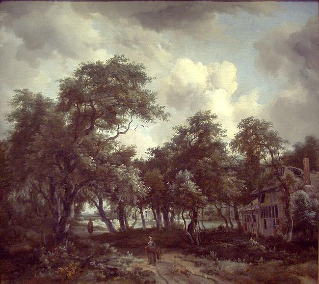 Meindert Hobbema Hut among Trees France oil painting art